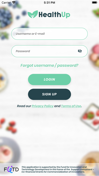 HealthUp Screenshot