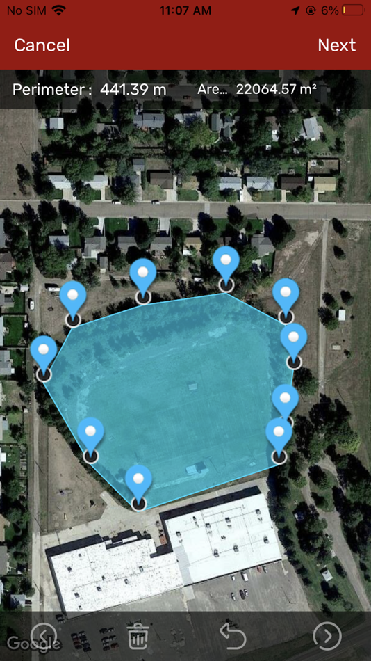 #2. GPS Area Measurements (iOS) Podle: Krushit Sachapara
