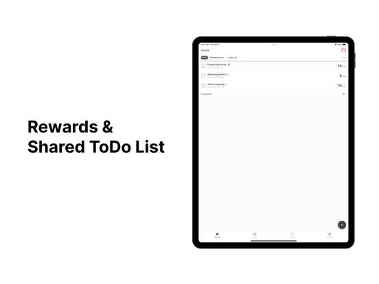Self-Reward To-Do List - Houbi iPad screenshot 1 - Utilities app