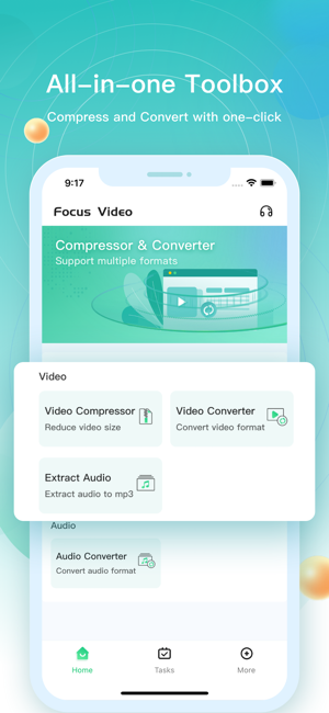 ‎Focus Video - Video Compressor Screenshot