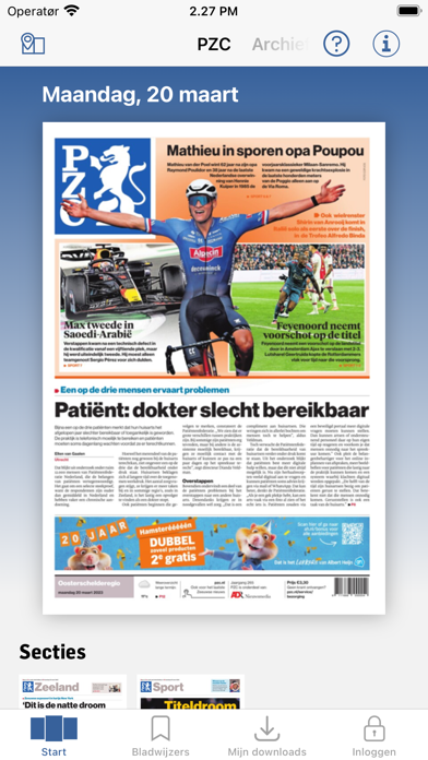 PZC - Digitale krant Screenshot 1 - AppWisp.com PZC - Digitale krant Screenshot 1 - AppWisp.com