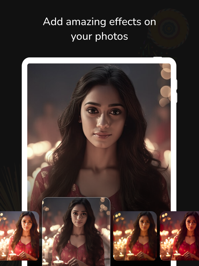 Happy Diwali Photo Frame Maker