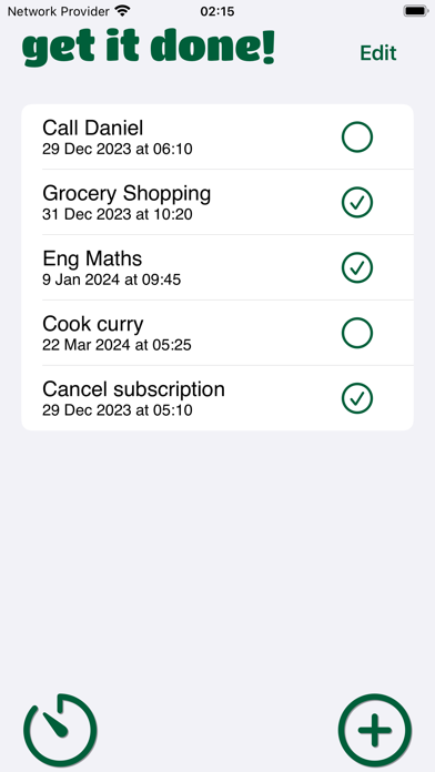 get it done! - to do list app Screenshot