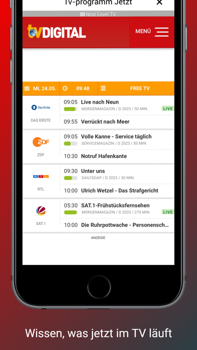 TV DIGITAL E-Paper-App Screenshot