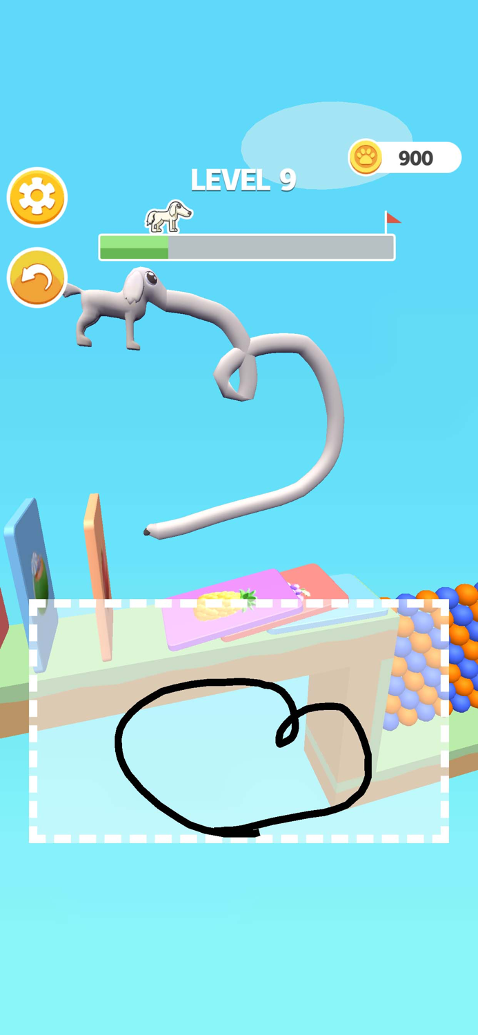 Draw Long Dog - To save games