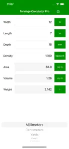 Tonnage Calculator Pro screenshot #3 for iPhone