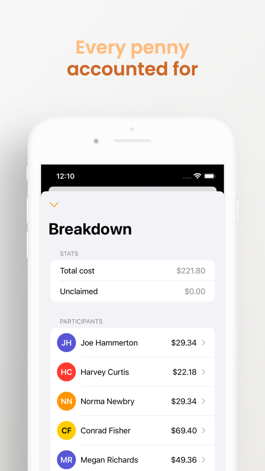 #3. TabSplit – Meal Tab Splitting (iOS) By: Chris Martin