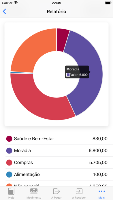 Orçamento Pessoal - Finanças Screenshot