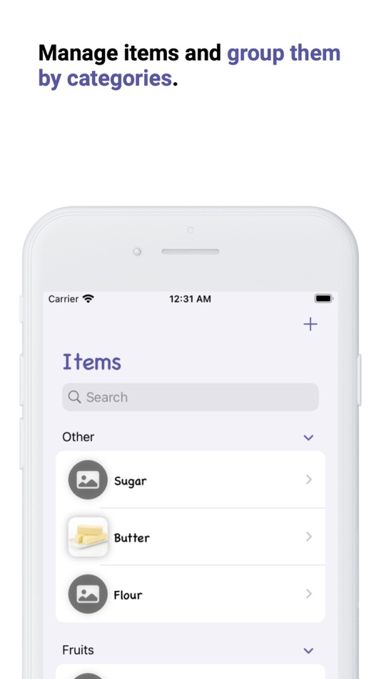 #5. Grocery List: Make it simple (iOS) 由: Yaser Almasri