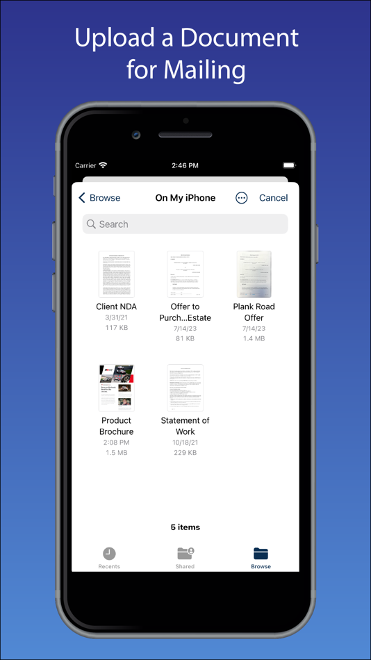 #2. Mail-It Now from Click2Mail (iOS) بواسطة: C2M LLC