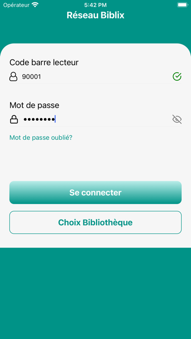 Biblix Mon Compte Screenshot