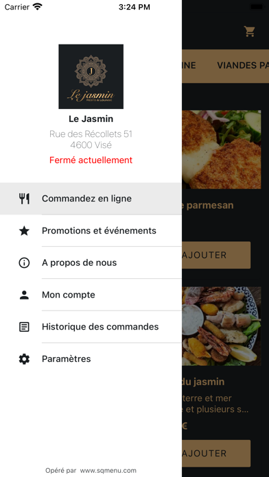 Le Jasmin - Restaurant Screenshot