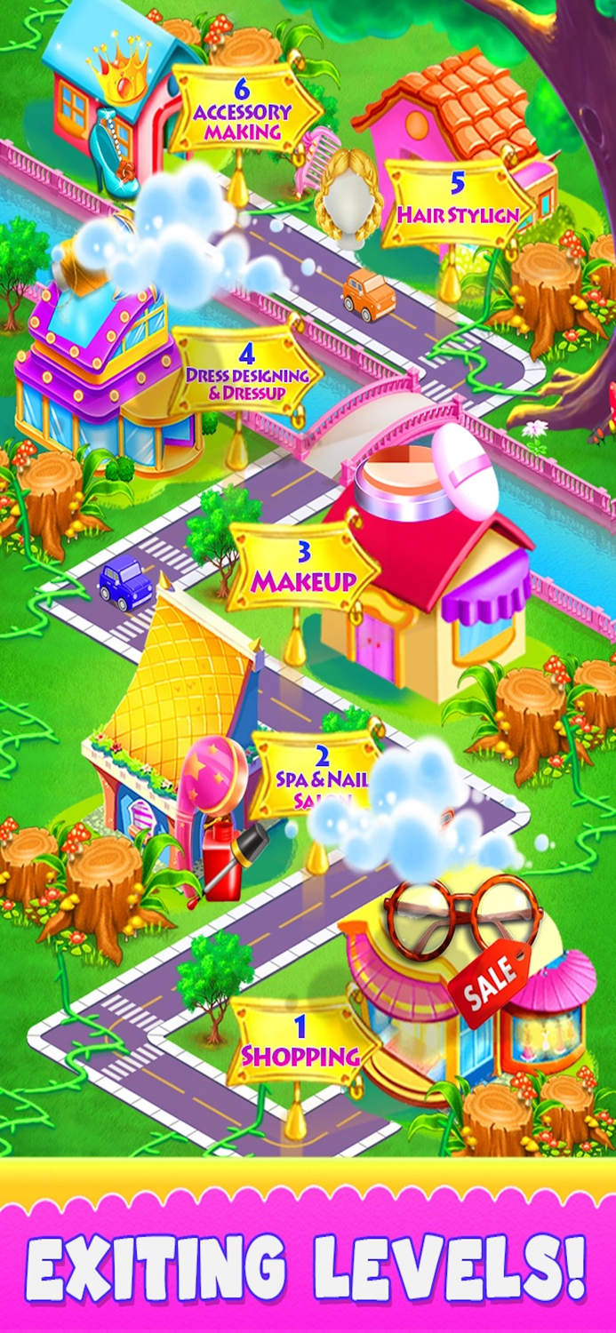 Chic Girls Shopping Mall Day