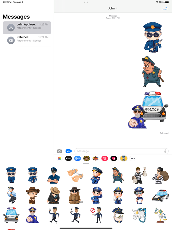 Screenshot #6 pour Policeman Stickers