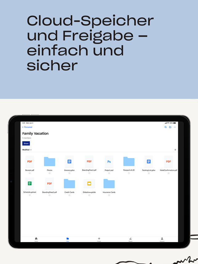 ‎Dropbox: Datei-Manager & Fotos Screenshot