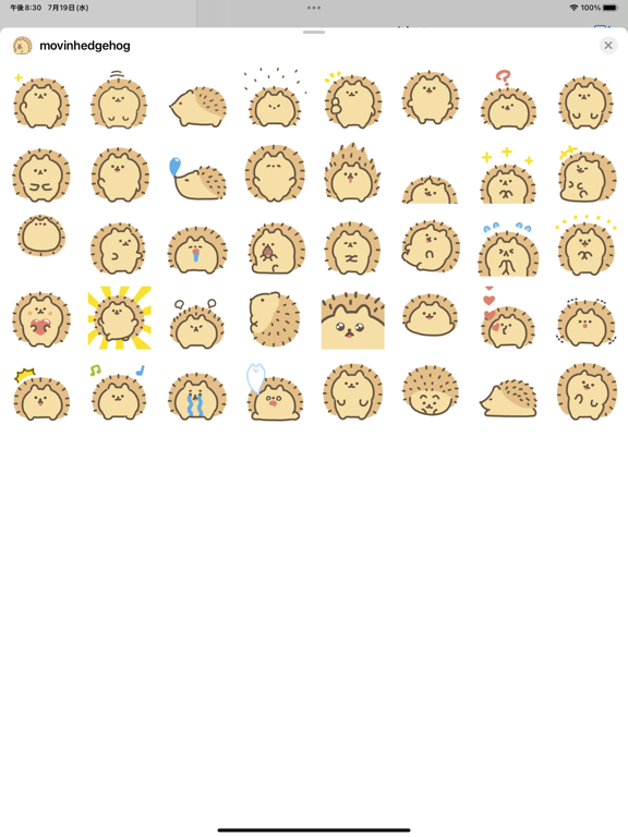 Screenshot #4 pour movin hedgehog sticker