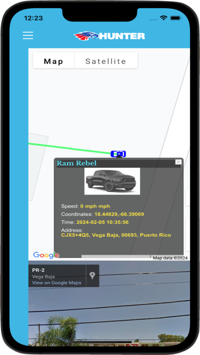 Hunter-GPS Screenshot