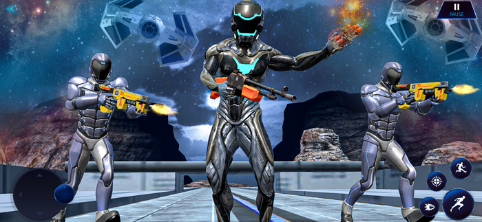 Cyber Space Scifi War Robots