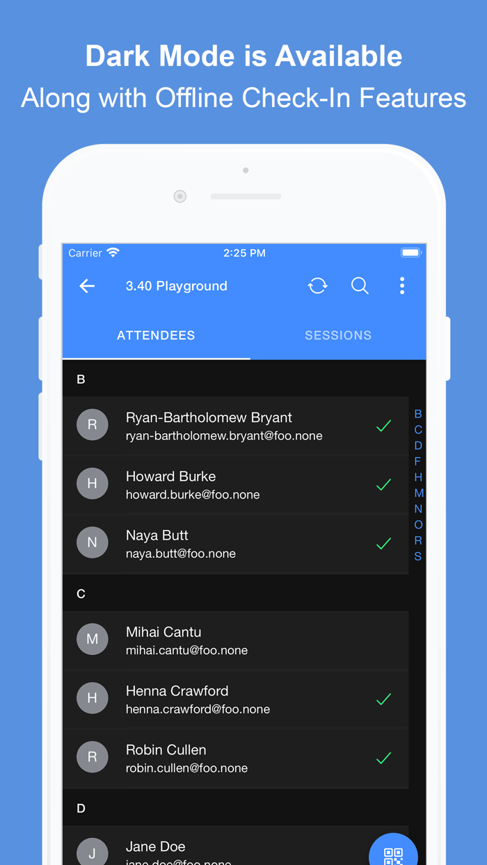 Blackthorn  Mobile Check In