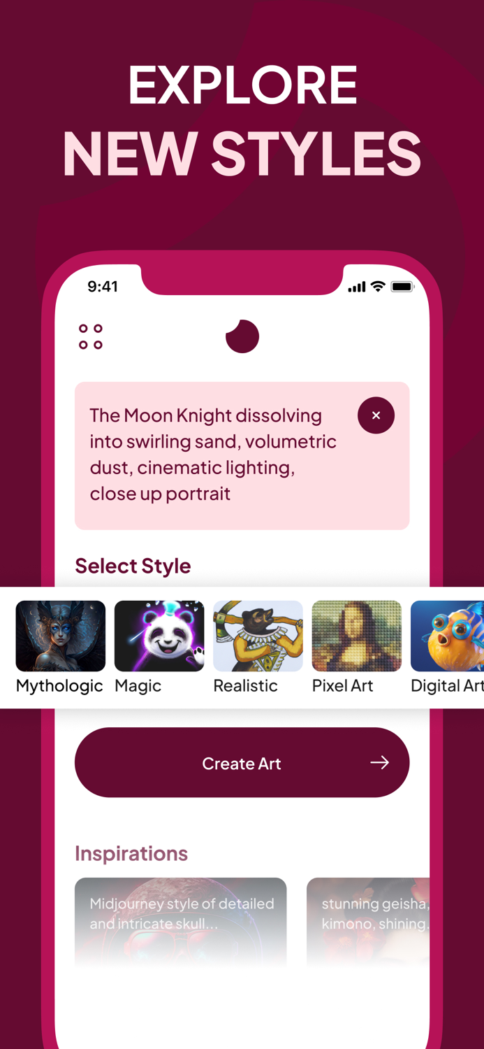 AI Art Pic Generator Overhead