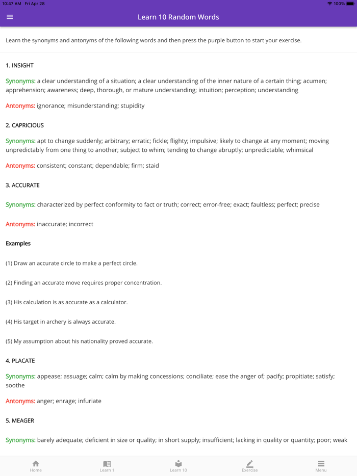 LSAT Vocabulary and Practice