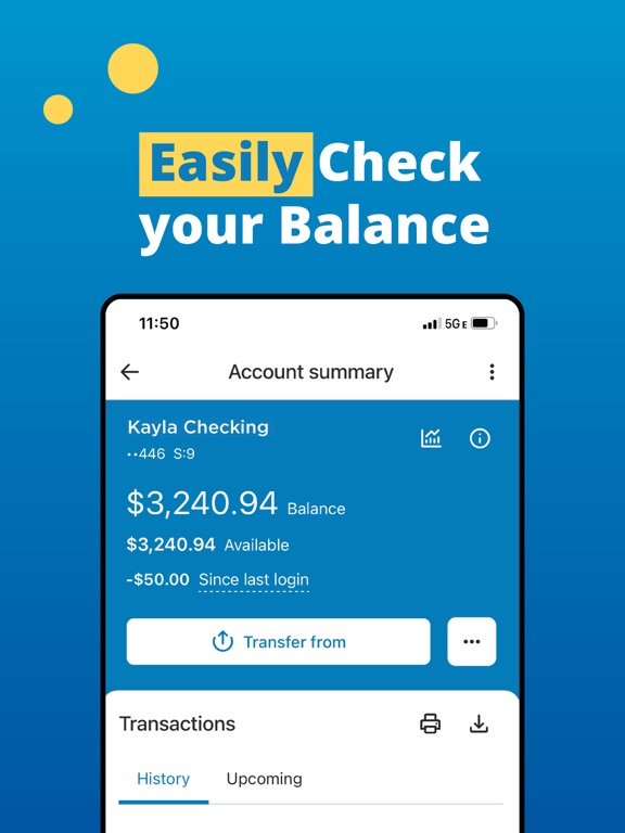 JetStream Federal Credit Union iPad screenshot 4 - Finance app