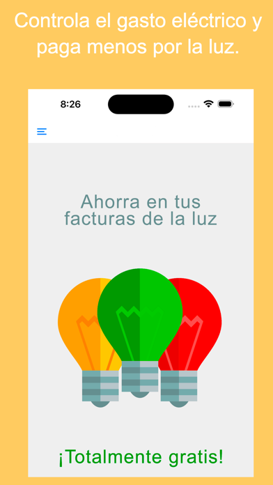 Precio Luz app Screenshot