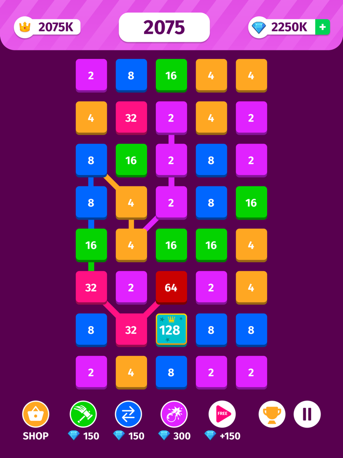 2248 Puzzle X2 Blocks Merge