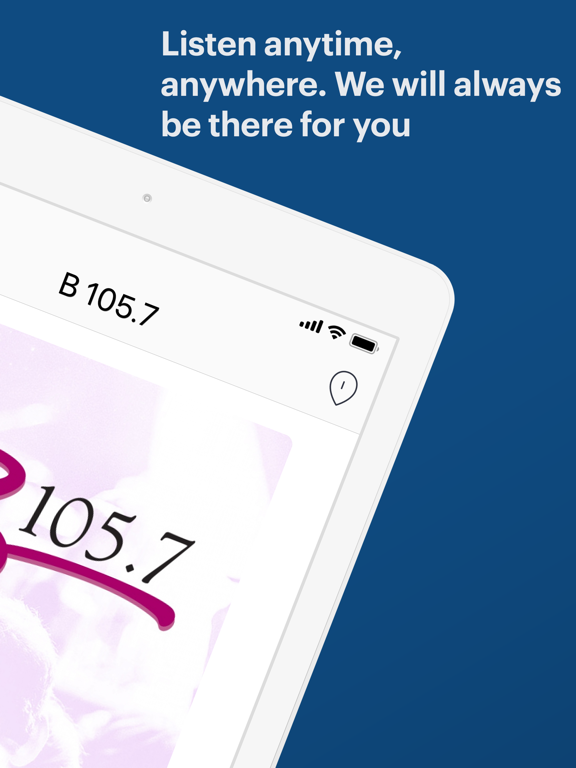 B 105.7 iPad screenshot 2 - Music app