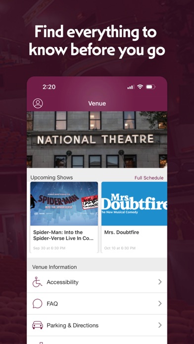Broadway at The National Screenshot