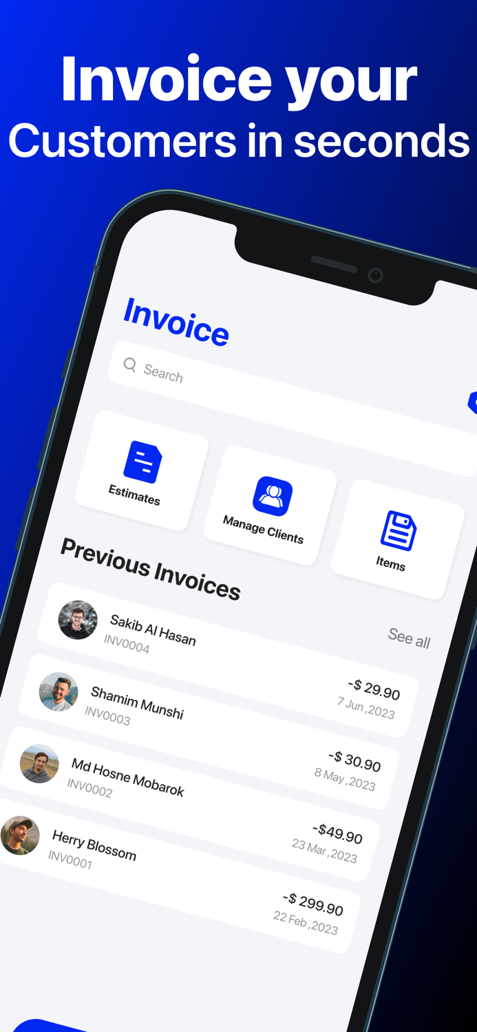 Invoice  Estimates Maker