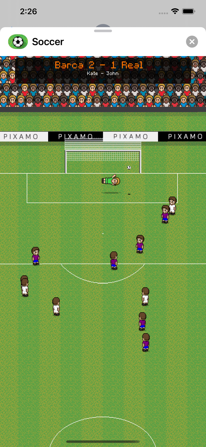 Pixel Pro Message Soccer