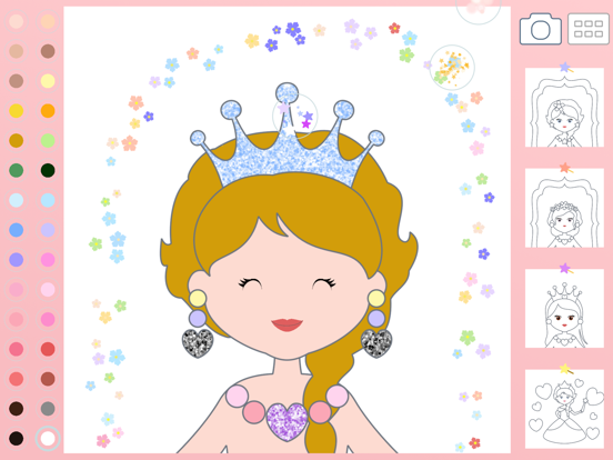 Princess Coloring Kid Toddler iPad screenshot 7 - Education app