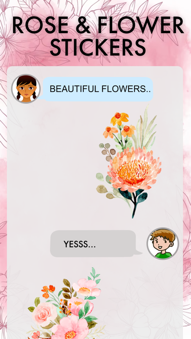 Rose &Flower,Fragnance Sticker Screenshot
