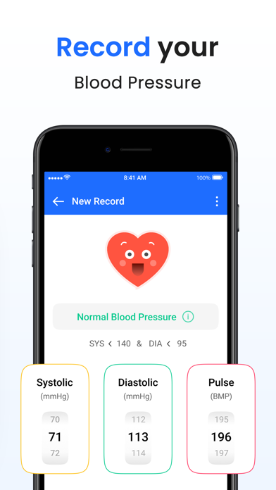 Blood Pressure Tracker Screenshot