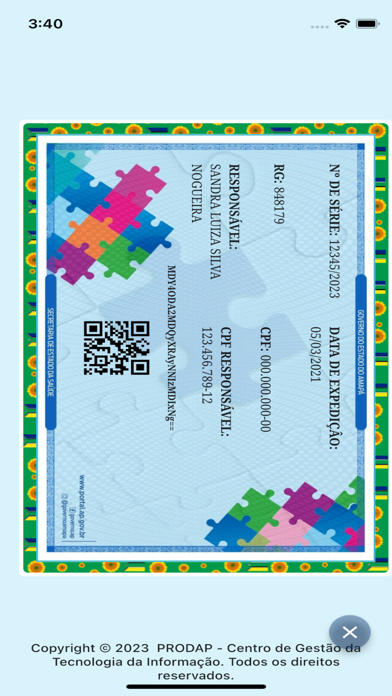 Carteira TEA Digital Screenshot
