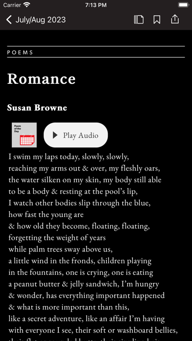 Screenshot #3 pour Poetry Magazine App