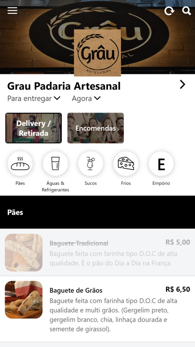 Grau Padaria Artesanal Screenshot