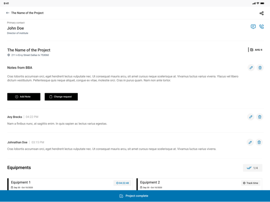 Blue Box Air Tech iPad screenshot 1 - Productivity app