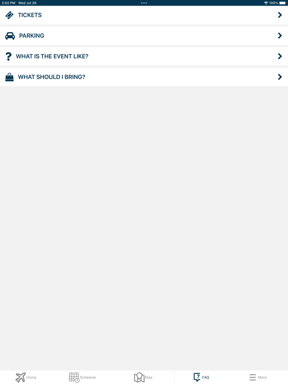 Hammond Airshow iPad screenshot 5 - Entertainment app
