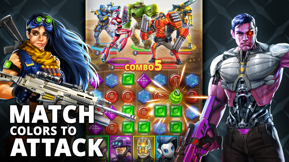 #1. Puzzle Combat: RPG Match 3 (iOS) 来自: Small Giant Games