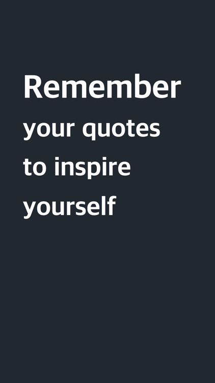 Remember : Quote reminder