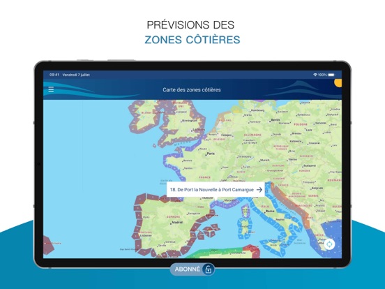 Météo Marine iPad app afbeelding 6