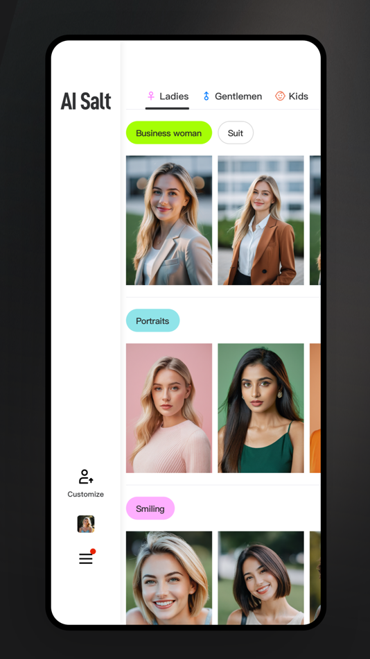 #1. AI Salt-AI Photo Generator (iOS) 由: YINMA TECHNOLOGY