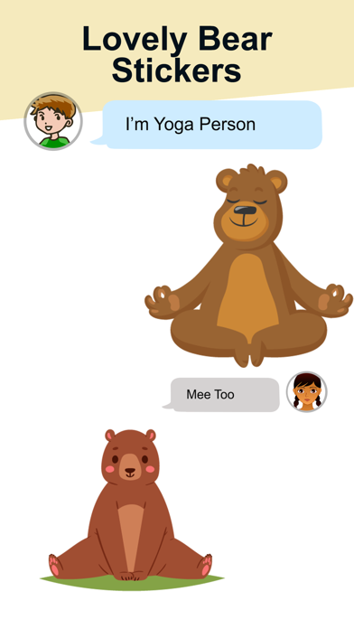 Lovely Bear Stickers! Screenshot