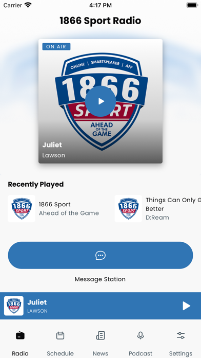 1866 Sports Radio Screenshot