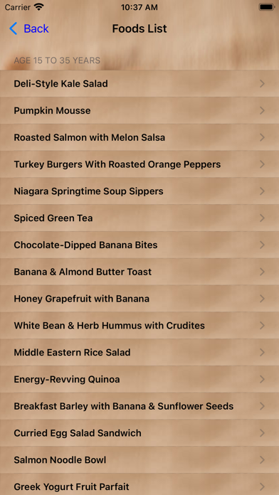 Healthy Foods To Eat Screenshot
