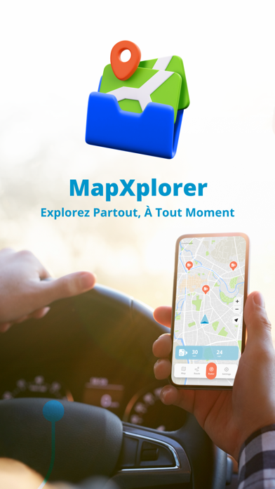 Screenshot #1 pour MapXplorer: GPS, Radar, Route