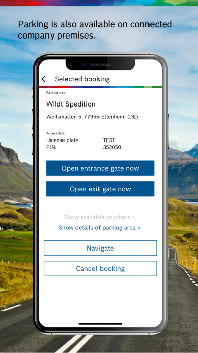 Bosch Secure Truck Parking Screenshot
