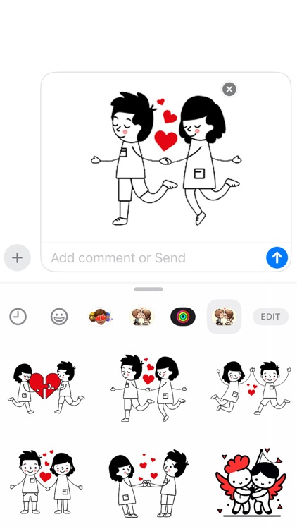 Love Couple Stickers Animated screenshot-3